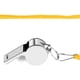 thumbnail image 2 of Juego de silbatos de árbitro de acero inoxidable con cordón | Silbatos deportivos metálicos fuertes para fútbol americano, baloncesto, fútbol, entrenadores, oficiales | Duradero, Resistente al, 2 of 3