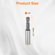 thumbnail image 2 of Uxcell 2 piezas Soporte de broca magnético Longitud 2.4" Punta hexagonal 1/4" Adaptador de broca de extensión de acero Cr-V, 2 of 7