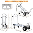 thumbnail image 4 of QinaQin Heavy-Duty Aluminum Trolley, Convertible Into a 2-In-1 Or 3-In-1 Multi-Functional Trolley, with a Load Capacity Of Up To 770 Pounds, 4 of 6