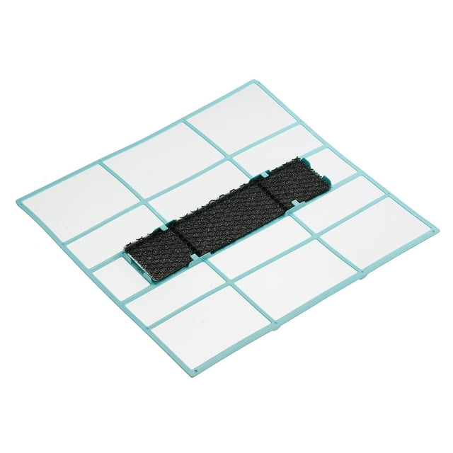Unique Bargains Écran de Filtre à Air en Plastique 11.81 Pieds x 11.02 Pieds pour Climatiseur Remplacement pour HVAC Bleu Noir