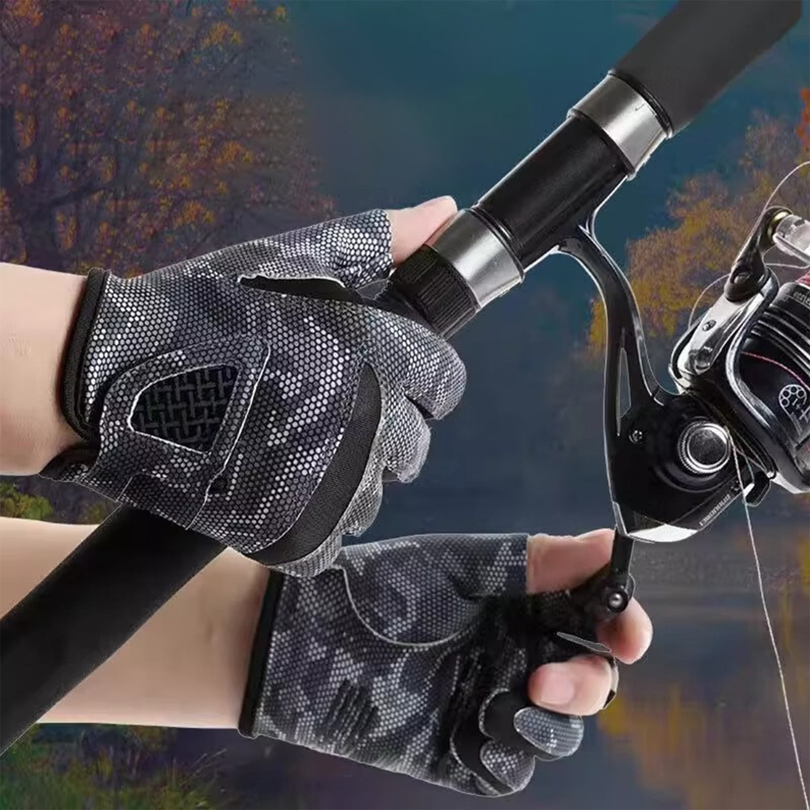 LED Flashlight Gloves - Waterproof, Finger Lights For Fishing & Repair Work