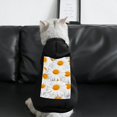 Bybiment Dog Hoodie Soft Cat Clothes, Daisy Pattern Pet Cloth with Hat