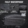 thumbnail image 2 of Lictin Bike Bags for Rear Racks, 12L Hard Shell Waterproof Bike Bag with Reflector, Rain Cover & Shoulder Strap, Bicycles Ebike Trunk Pannier Saddle Seat Bag Carrier, Black, 2 of 8