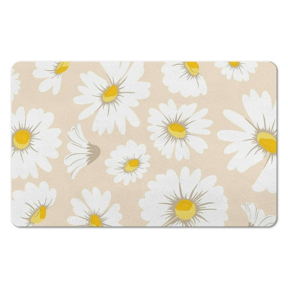 Bathroom Floor Mats (17"X27", Flower)