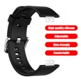 thumbnail image 3 of Bandas de silicona + Correa de reloj con hebilla Reemplazo para Huawei Watch Fit Strap (Negro), 3 of 9