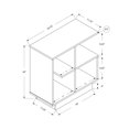 thumbnail image 4 of HomeRoots 332716 24 in. White Accent Table, 4 of 4