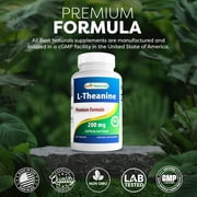 Best Naturals L-Theanine 200mg – 120 Count | 400mg per 2 Tablets