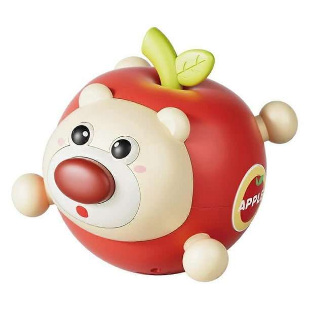 211AB Fruit Bear Tumbler Toy with Sound for 1-3 Years Baby Toy Teething Rattle Early Education Toys