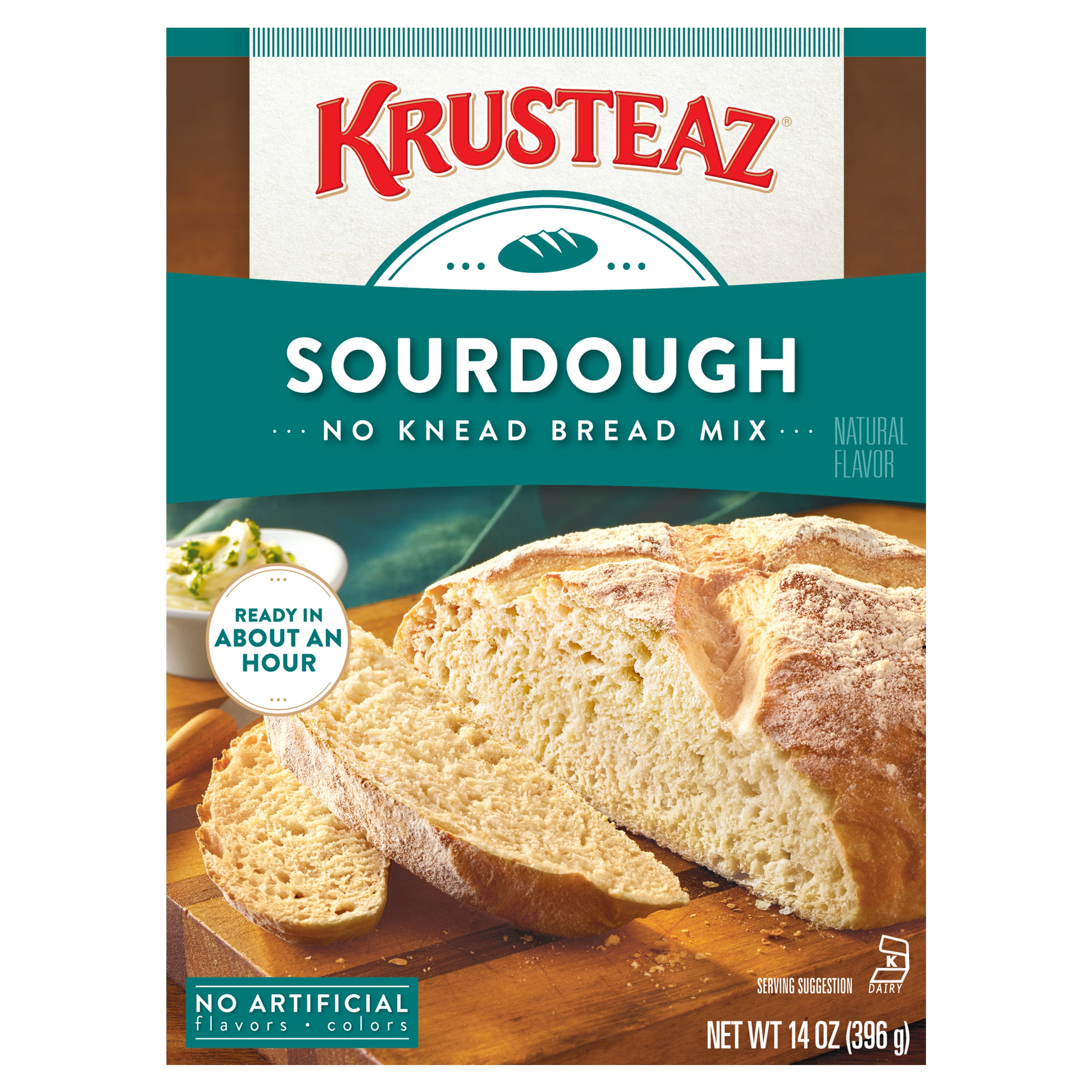 4 pack) Sourdough No Knead Bread Mix, 14 oz Box - Walmart.com