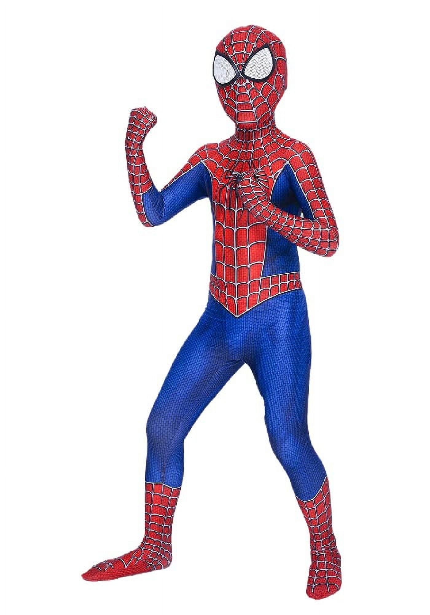 Gottsw Spiderhero Man Costume for Boys Halloween Fancy Dress Party Superhero Jumpsuit Cosplay Costumes