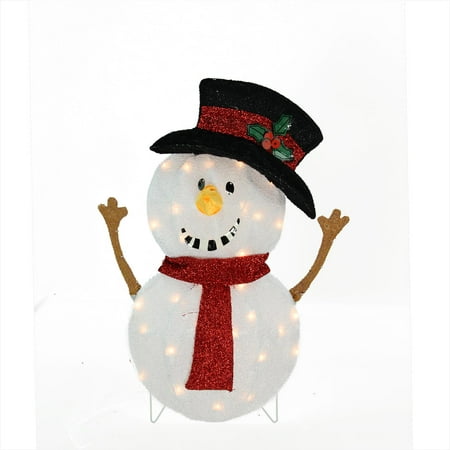 24 quot candy cane lane lighted smiling snowman christmas lighted christmas snowman