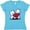 Aqua, variant on Inktastic Valentine Westie Duo Women's V-Neck T-Shirt