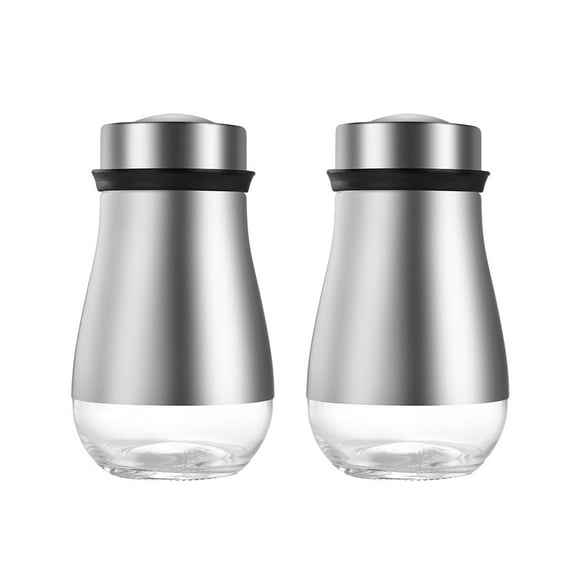 Salt and Pepper Shakers Set - Salt Shaker with Adjustable Pour Holes