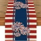thumbnail image 1 of Nueva Bandera de Mesa Del Día de La Independencia con Patrón de Camión Enano Patriótico, Mantel, Decoración de Mesa, Bufanda de Tira, 1 of 4