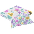 thumbnail image 2 of Colorful Flowers Towels Highly Absorbent Cotton Towels 2 Pack, Premium Spa & Hotel Quality Quick Dry Towel Set,54" x 27", 2 of 7