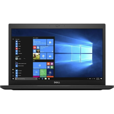 Dell Latitude 7480 Laptop, 14in FHD Display, Intel Core i7-6600U 2.6GHz Processor, 16GB DDR4 RAM, 512GB SSD, Windows 10 Pro, Black