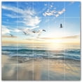 thumbnail image 1 of Picture-Tiles.com: Sunset Ceramic Tile Wall Mural WAL500973-55L. 40"W x 40"H using (25) 8" x 8" Ceramic Tiles-Satin Finish, 1 of 3