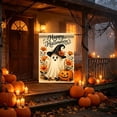 thumbnail image 6 of Halloween Garden Flag - Ghost and Witch Hat Design, 12x16 Inch, Double-Sided Seasonal Outdoor Decoration, Fall Yard Banner, 6 of 6
