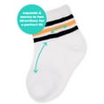 thumbnail image 5 of Fruit of the Loom Kid's Non Skid Grippers Retro Ankle Socks, Multicolor (20 Pack), 5 of 7