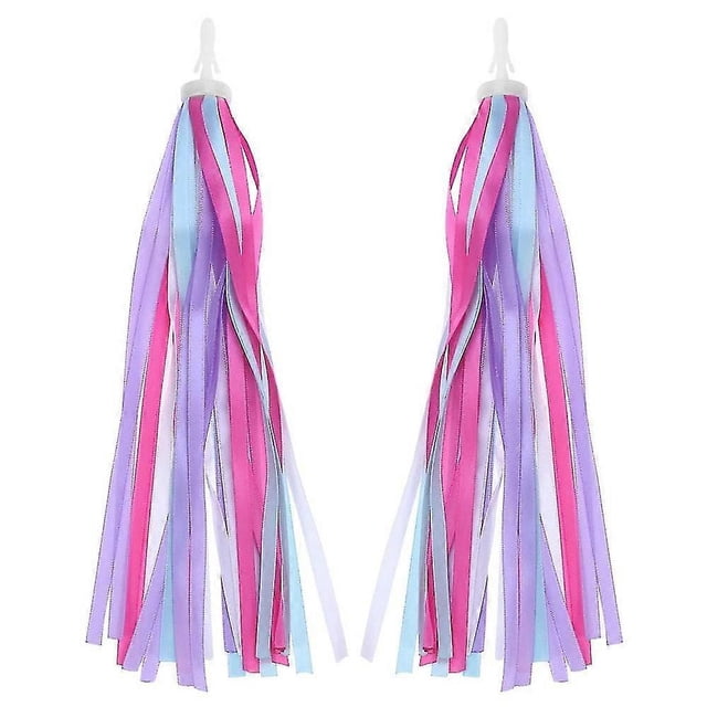 1 Pair Kids Bicycle Tassel Ribbon,children Scooter Handlebar Streamers Bicycle Grips Ribbon Baby Carrier Accessories Easy Attach To Handlebars
