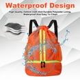 thumbnail image 7 of Bocaoying 3-Compartment Sports Drawstring Backpack, Water-Resistant Gym Bag with Wet/Dry Separation, Side Pockets & Zipper Pocket, Lightweight Swim Soccer Basketball Sack, 7 of 7