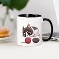 thumbnail image 3 of CafePress - Cute Kawaii Cat Mugs - 11 oz Ceramic Mug - Novelty Coffee Tea Cup, 3 of 4