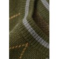 thumbnail image 5 of Men's Knitted Argyle Pullover Crewneck Sweater Vintage Thermal, 5 of 5