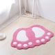 thumbnail image 4 of Alfombra de baño Antideslizante, Alfombra de Ducha para baño con pies Grandes, Alfombra Peluda, Alfombra absorbente para el Piso, Felpudo (48 * 67 CM, Rosa) Sailing Electrónica, 4 of 5