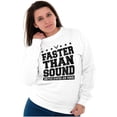 thumbnail image 4 of US Air Force USAF Faster Than Sound Unisex Plus Fleece Graphic Sweatshirt Brisco Brands 4X, 4 of 5
