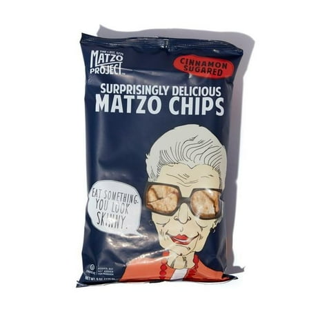 The Matzo Project Matzo Chips, Cinnamon Sugar, Kosher (But Not Kosher for Passover), Vegan, Nut-Free, No Trans Fat, Nothing Artificial, 6 oz