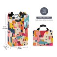 thumbnail image 2 of Yayeee Freestanding Laundry Hamper with Handle Collapsible Large Storage Basket for Clothes, Art Geometric, 2 of 7