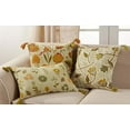 thumbnail image 6 of Fennco Styles Embroidered Floral with Tassel 100% Cotton Decorative Throw Pillow, 6 of 6