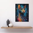 thumbnail image 4 of Artery8 Cat Lover Colourful Abstract Psychedelic Painting For Living Room Large Wall Art Poster Print Thick Paper 18X24 Inch, 4 of 5