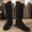 Black, variant on Yeahitch Womens Winter Boots Knee High Pointed Toe Women Boots Chunky Heel Warm Comfortable Tall Boots