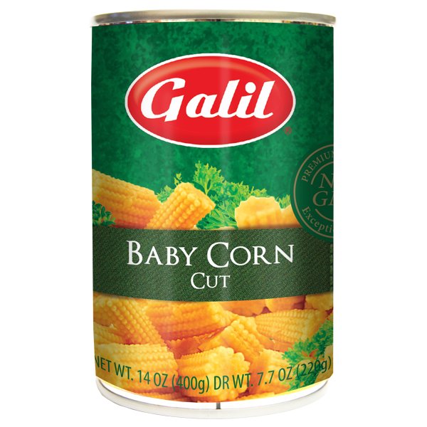 Galil Baby Corn Cut Non GMO Kosher For Passover 14 Oz. Pack Of 3