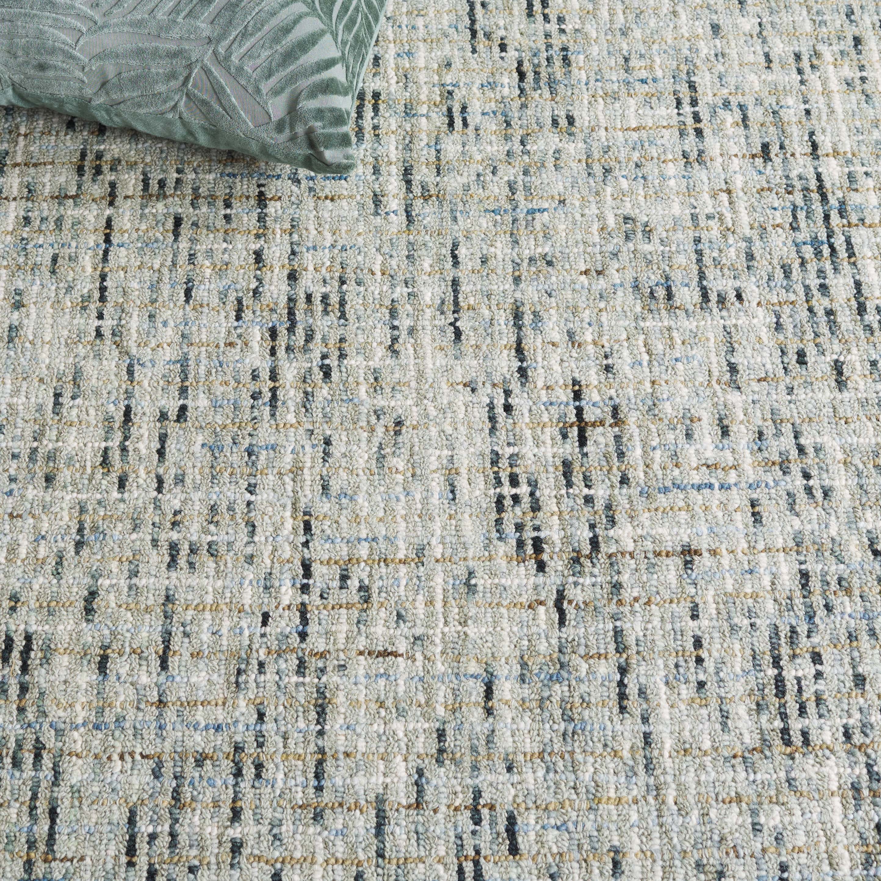 Safavieh Abstract Delia Distressed Wool Area Rug, Green/Ivory, 6' x 9'