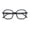 Black, variant on Retro Oversized Square Rounded Reading Glasses - AR Coating - Wide Fitment Reader CR28 +1.25