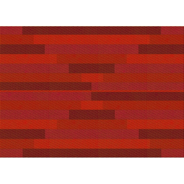 Ahgly Company Tapis d'Intérieur Lavables en Machine, Rectangle Rouge de Transition, 8' x 12'