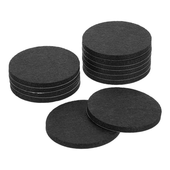 Furniture Sliders, Round Self Adhesive Felt Furniture Pads, Floor Protectors for Furniture Feet Hardwood Floors 2.5" 12Pcs