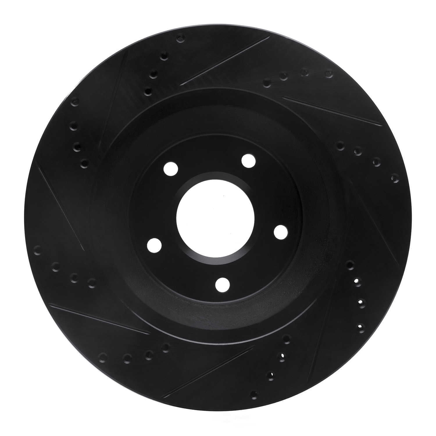 Dynamic Friction Company 633-47023D DFC Brake Rotor - Drilled And Slotted - Black