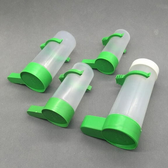 ORDDIART Small Bird Water Feeder 5Pcs Automatic Drinker For Cage Life Bird Care Bird Owners 3.5X2.5X1.2In