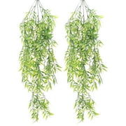 2pcs Simulated Bamboo Leaf Vine Party Hanging Vine Wall Hanging Decoration