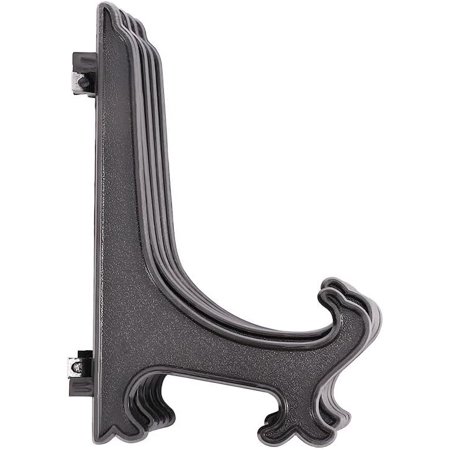 Plastic Display Stands Easels Home Picture Frame Stand Plastic 3-12inch Black Dishes Plate Holder for Decor(7inch 12PCS)