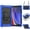 Black-Blue, variant on KOMI Compatible with Galaxy Tab A7 Lite 8.7” 2021, Built in Screen Protector, Shockproof Heavy Duty Protective Rugged Cover with Shoulder Strap Black