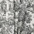 thumbnail image 2 of Ellis Curtain Victoria Park Toile Water Proof Room Darkening Blackout Tailored Window Valance - 70 x 12" Black, 2 of 3