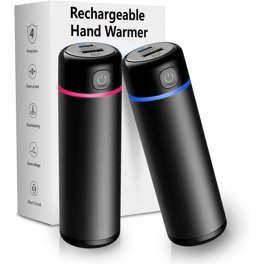 Chauffe-Mains Rechargeable 5000mAh - Batterie Externe Avec LED - Chauffage 3 Niveaux - Randonnée Camping