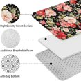 thumbnail image 5 of Pioneer Flower Floral Print Pattern Bathroom Rugs Sets 3 Piece,Toilet Cover Set,Absorbent Non Slip Bathroom Mats Sets with U-Shaped Contour Rug Toilet Rug Set, 5 of 5