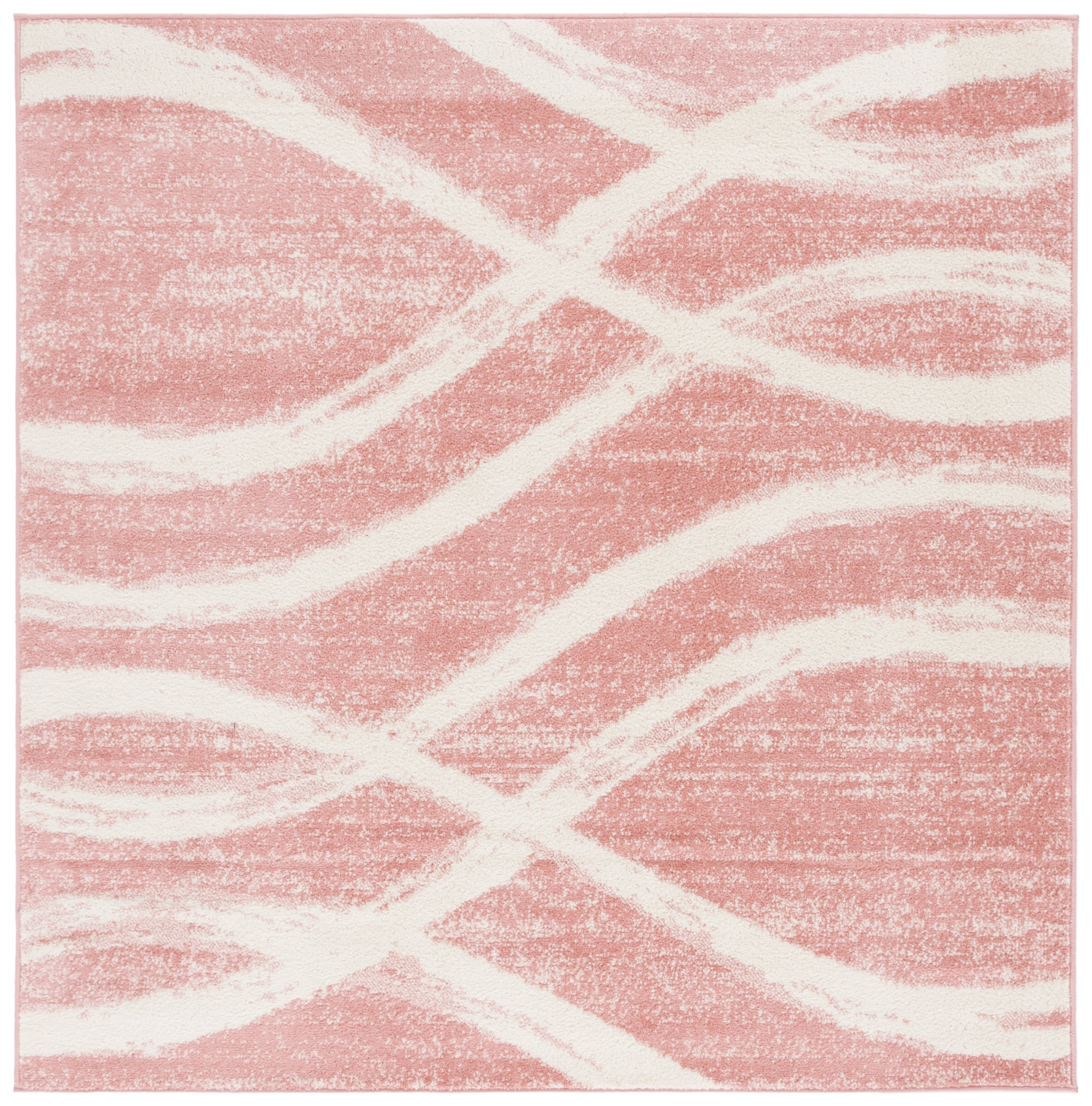 Safavieh Adirondack Isidor Geometric Swirls Area Rug, Rose/Cream, 4' x 4' Square