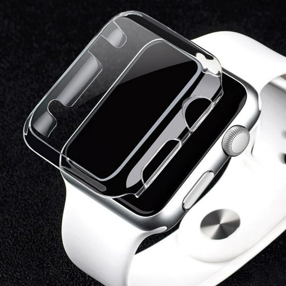 Apple Watch Series 3 42 MM Hybrid TPU Rubber Silicone Hard Case Cover Crystal CLEAR Screen Cover for Apple Watch iWatch Series 3 42mm