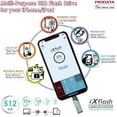 thumbnail image 6 of PioData iXflash 512GB Lightning and USB Type A Flash Drive for iPhone, iPad, Mac, and PC, Apple MFi Certified External Memory Stick External Storage Memory Photo Stick, 6 of 7